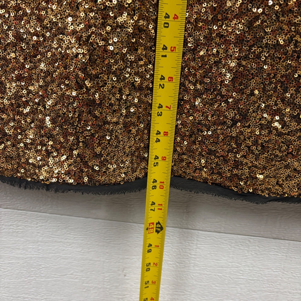 Rachel Rachel‎ Roy Ombre Sequin V-Neck Sheath Dress Black Gold Plus Size 22W - Picture 6 of 12